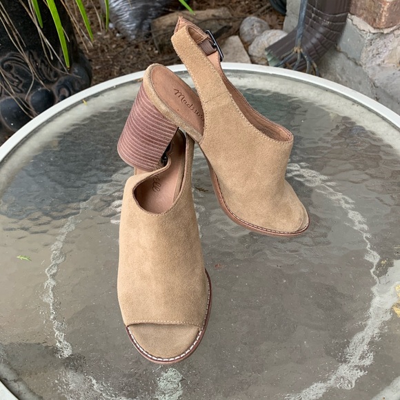 Madewell The Cary Sandal suede slingback - Picture 3 of 11